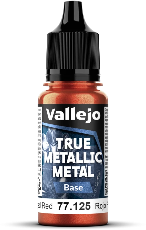Vallejo: 77.125 - True Metallic Metal - Base - Forged Red (18 ml)
