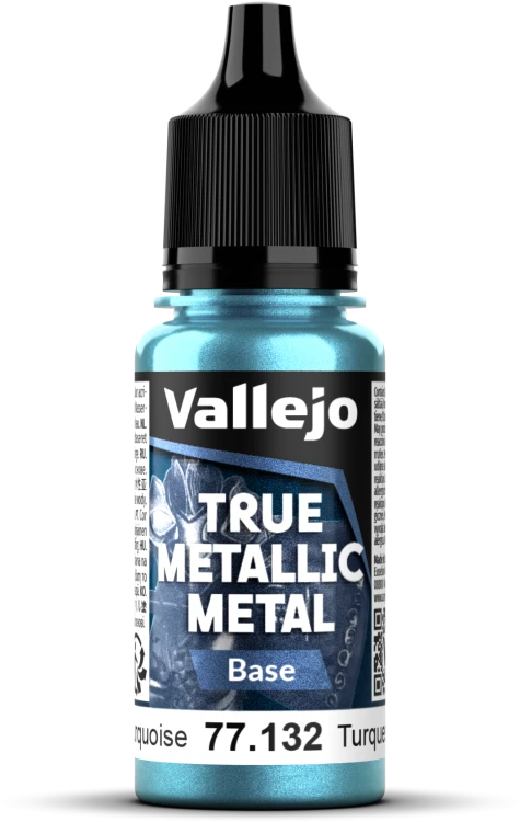 Vallejo: 77.132 - True Metallic Metal - Base - Hydra Turquoise (18 ml)