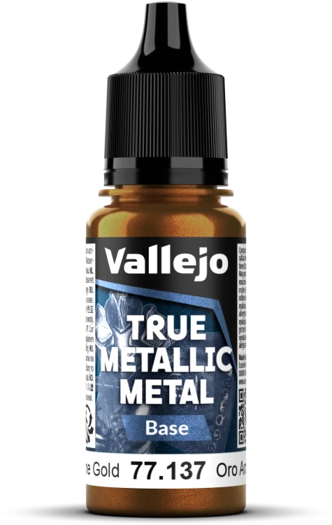 Vallejo: 77.137 - True Metallic Metal - Base - Arcane Gold (18 ml)