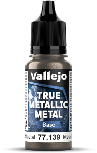 Vallejo: 77.139 - True Metallic Metal - Base - Aged Metal (18 ml)