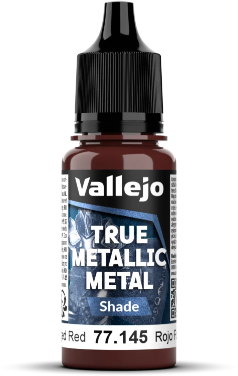 Vallejo: 77.145 - True Metallic Metal - Shade - Forged Red (18 ml)