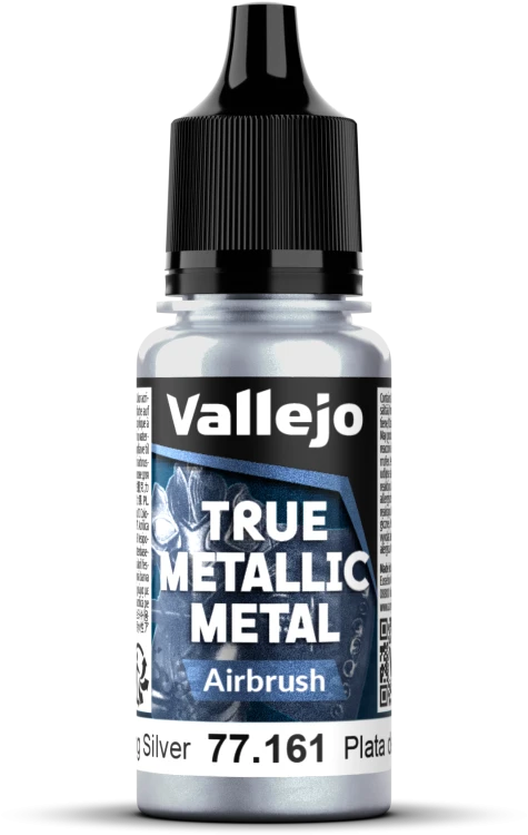 Vallejo: 77.161 - True Metallic Metal - Airbrush - Sterling Silver (18 ml)