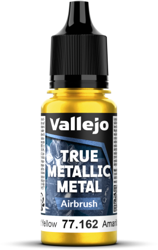 Vallejo: 77.162 - True Metallic Metal - Airbrush - Radiant Yellow (18 ml)