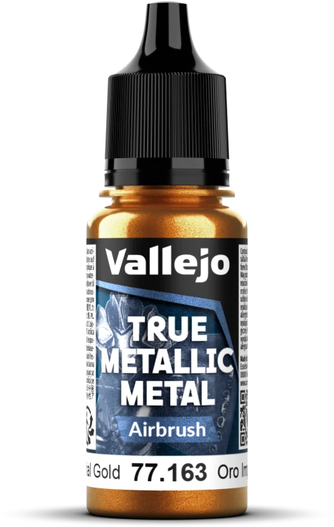 Vallejo: 77.163 - True Metallic Metal - Airbrush - Imperial Gold (18 ml)