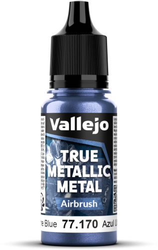 Vallejo: 77.170 - True Metallic Metal - Airbrush - Ultramarine Blue (18 ml)