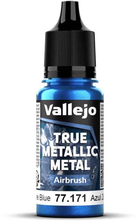 Vallejo: 77.171 - True Metallic Metal - Airbrush - Sapphire Blue (18 ml)