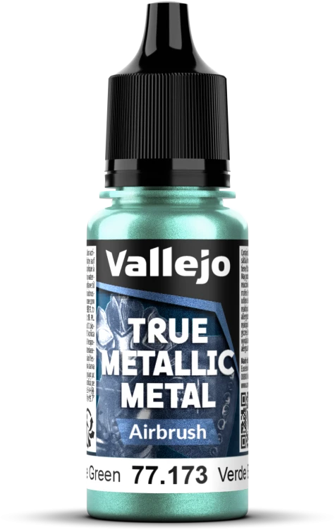 Vallejo: 77.173 - True Metallic Metal - Airbrush - Beetle Green (18 ml)