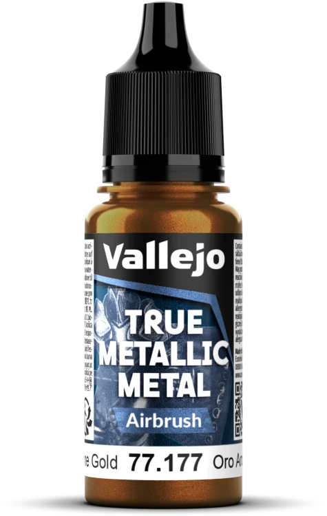 Vallejo: 77.177 - True Metallic Metal - Airbrush - Arcane Gold (18 ml)