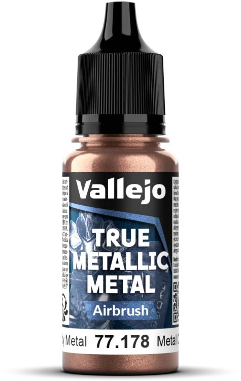 Vallejo: 77.178 - True Metallic Metal - Airbrush - Rusty Metal (18 ml)
