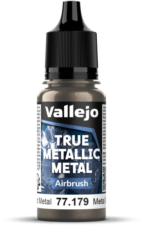 Vallejo: 77.179 - True Metallic Metal - Airbrush - Aged Metal (18 ml)