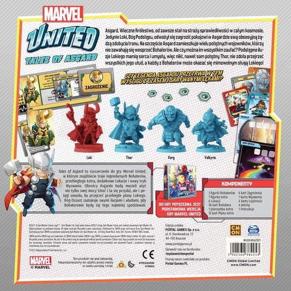 Marvel United: Tales of Asgard (edycja polska) zawartość