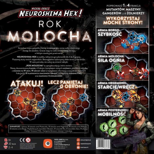 Neuroshima Hex 3.0! Rok Molocha  zawartość
