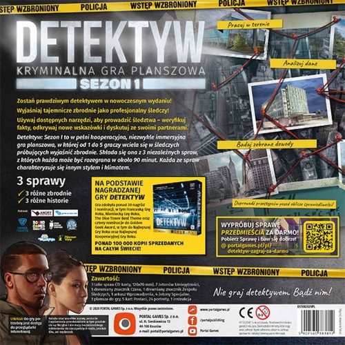 Detektyw: Sezon 1 (gra planszowa) zawartość