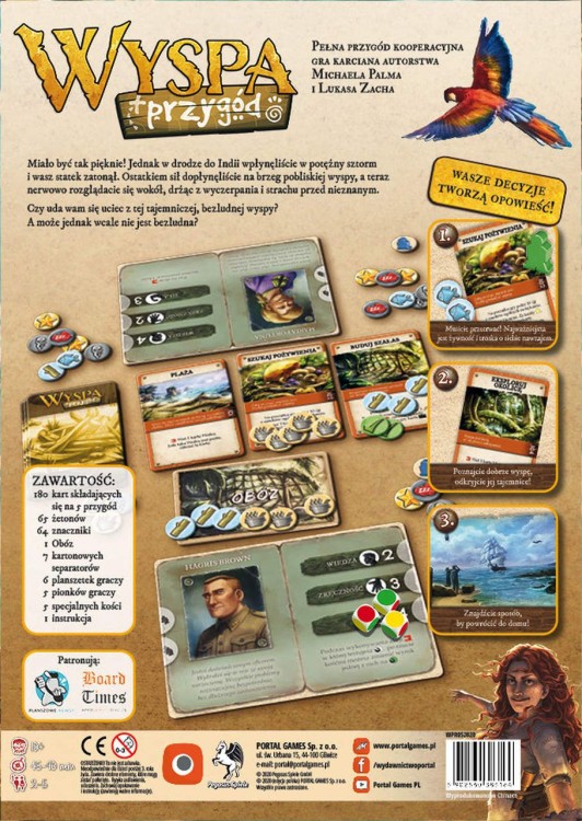 Wyspa Przygód (gra planszowa) zawartość