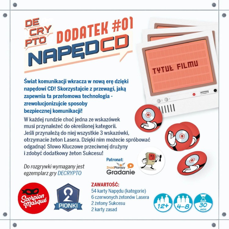 Decrypto: Napęd CD (dodatek) zawartość