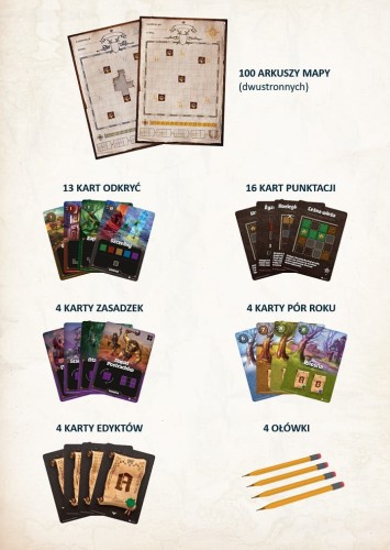 Kartografowie: Opowieść ze świata Roll Player zawartość