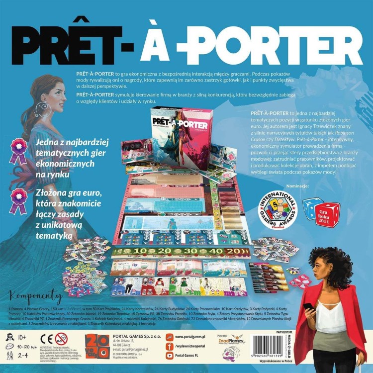 Pret - A - Porter (gra planszowa) zawartość