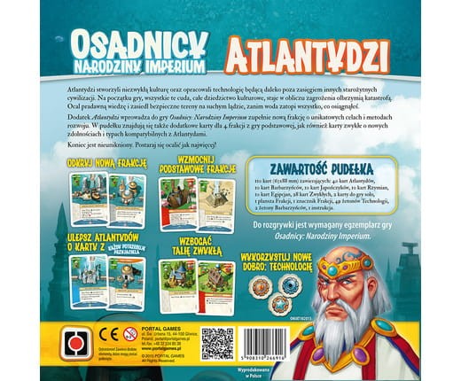 Osadnicy: Narodziny Imperium - Atlantydzi tył pudełka