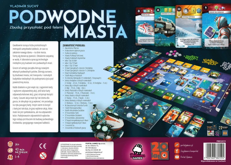 Podwodne Miasta (gra planszowa) zawartość
