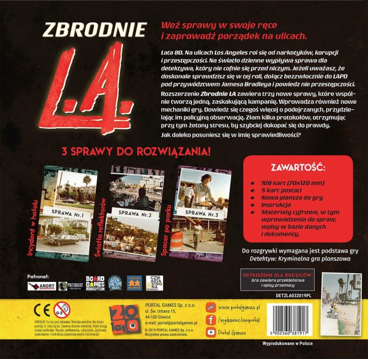 Detektyw - Zbrodnie L.A. (dodatek) zawartość