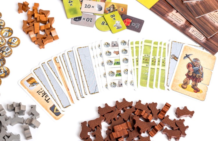 Kawerna: Rolnicy z Jaskiń karty i komponenty