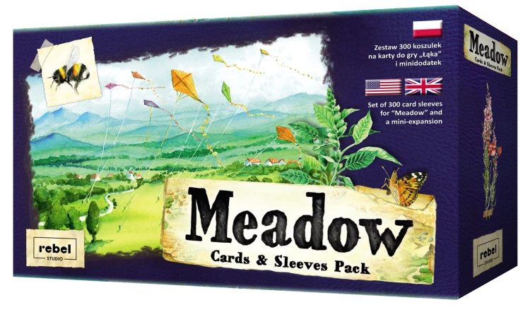 Łąka: Koszulki z zestawem kart pudełko