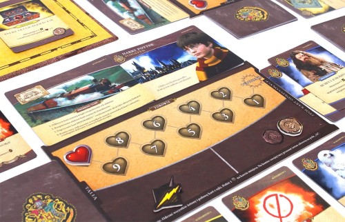 Harry Potter: Hogwarts Battle (edycja polska) plansza gracza i karty