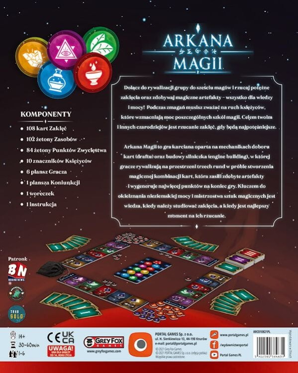 Arkana Magii (gra planszowa) denko