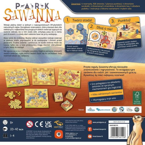 Park Sawanna (gra planszowa) denko