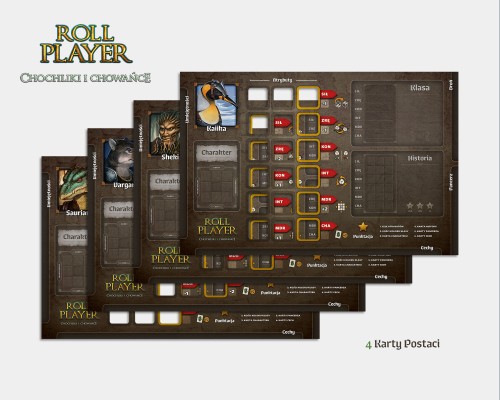 Roll Player: Chochliki i Chowańce karty postaci