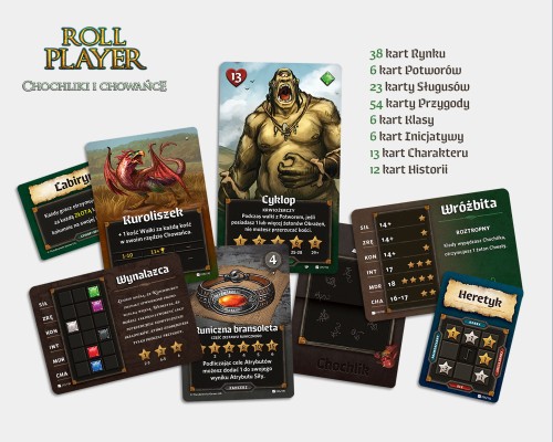 Roll Player: Chochliki i Chowańce karty