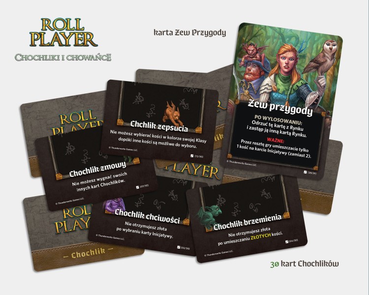 Roll Player: Chochliki i Chowańce karty
