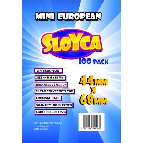 Koszulki na karty Sloyca Mini European (44x68mm) 100 szt. opakowanie