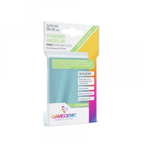 Gamegenic: Prime Standard American-Sized Sleeves (57x89 mm), 50 sztuk