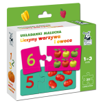 Kapitan Nauka: Układanki Malucha - Liczymy warzywa i owoce pudełko