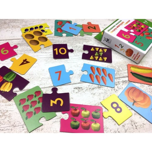 Kapitan Nauka: Układanki Malucha - Liczymy warzywa i owoce zawartość