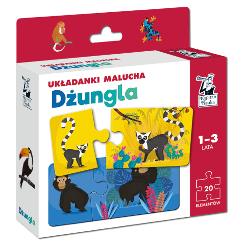 Kapitan Nauka: Układanki Malucha - Dżungla pudełko