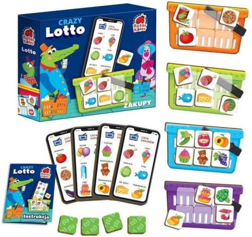 Crazy Lotto: Zakupy (gra rodzinna) zawartość