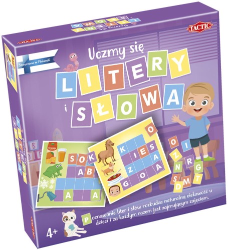 Uczmy się: Litery i słowa (gra edukacyjna) pudełko