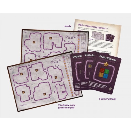 Kartografowie: Pakiet map "Afril: Kraina Wiedzy Tajemnej" zawartość