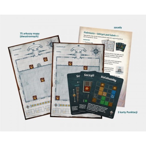 Kartografowie: Pakiet map "Podmiasto: Labirynt pod Sabek" zawartość