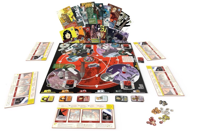 The Shadow Planet (gra planszowa) zawartość