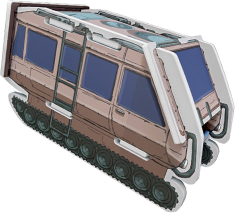 The Shadow Planet (gra planszowa) wizualizacja pojazdu