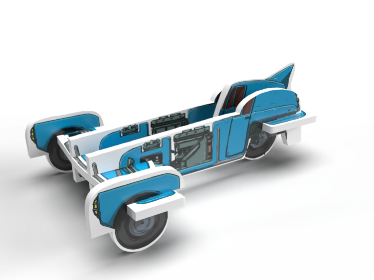 The Shadow Planet (gra planszowa) wizualizacja pojazdu