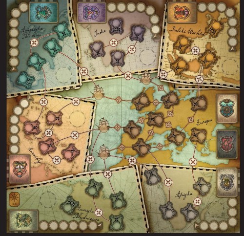 Endeavor: Wiek Żagli plansza