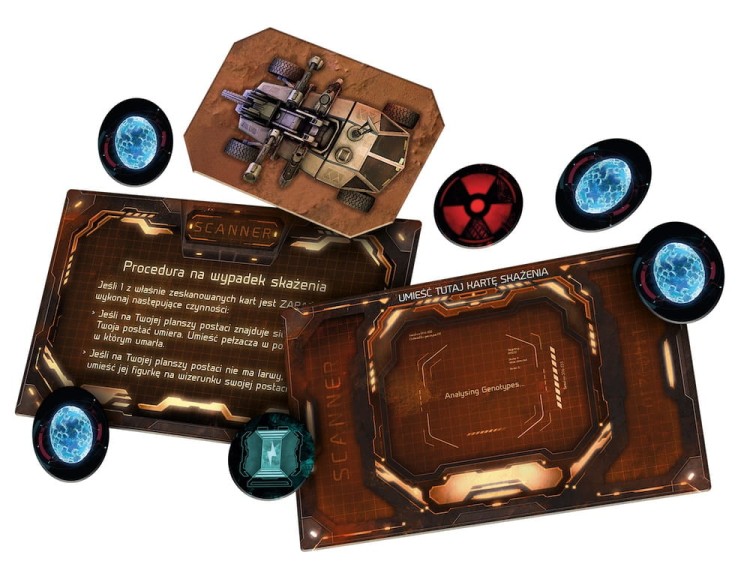 Nemesis: Lockdown (polska edycja sklepowa) skaner i żetony