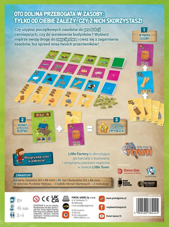 Little Factory tył pudełka