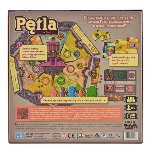 Pętla (gra planszowa) tył pudełka