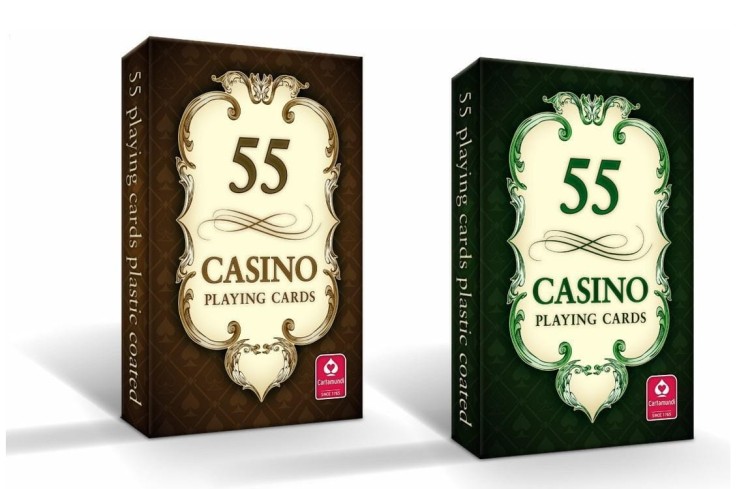CASINO - karty do gry 55 kart CARTAMUNDI
