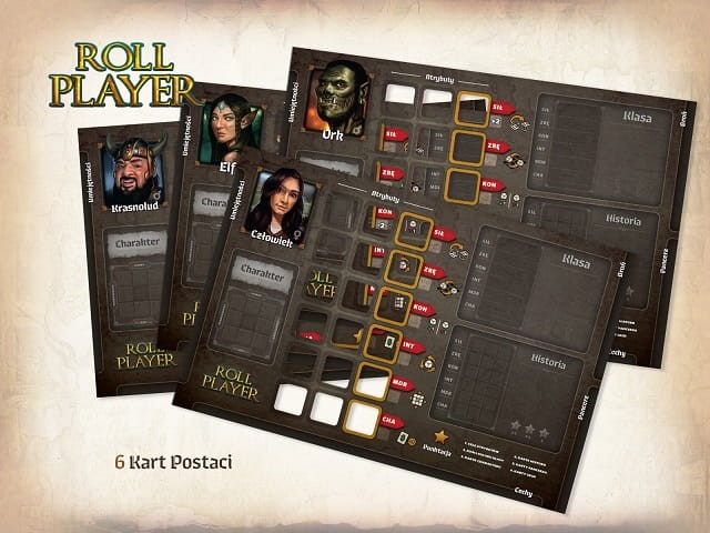 Roll Player (gra planszowa) karty postaci